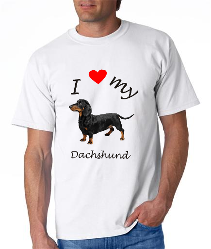 Dogs - Dachshund Picture on a Mens Shirt